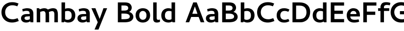 Cambay Bold font