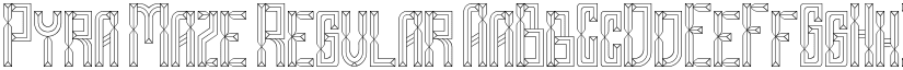 Pyra Maze Regular font