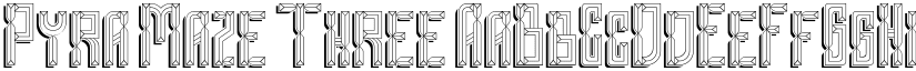 Pyra Maze Three font
