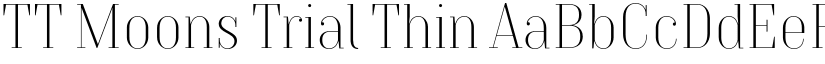 TT Moons Trial Thin font