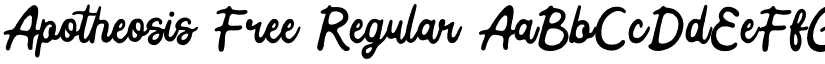 Apotheosis Free Regular font