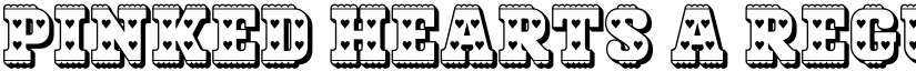 Pinked Hearts A Regular font