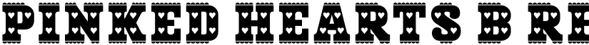 Pinked Hearts B Regular font