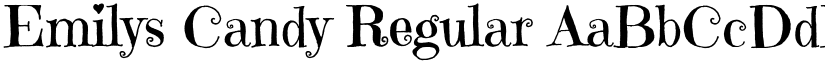 Emilys Candy Regular font