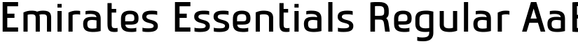 Emirates Essentials Regular font