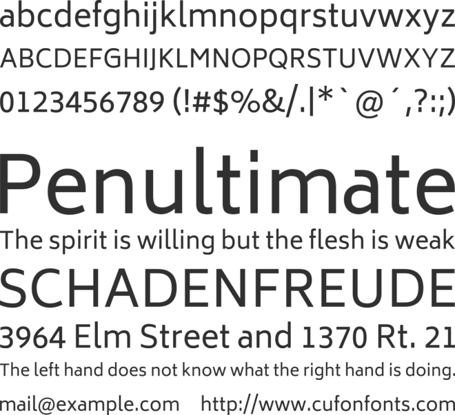 Biryani font preview