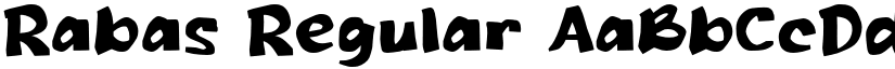 Rabas Regular font