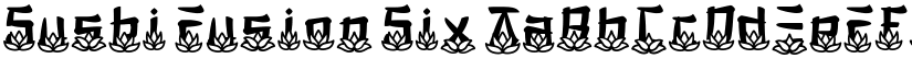 Sushi Fusion Six font