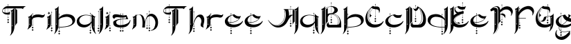 Tribalizm Three font