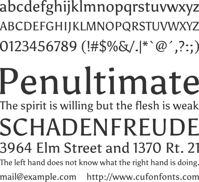 Asul font preview