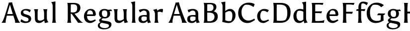 Asul Regular font