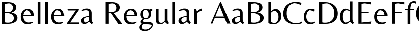 Belleza Regular font