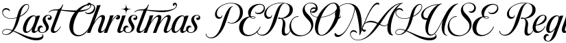 Last Christmas PERSONAL USE Regular font