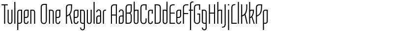 Tulpen One Regular font