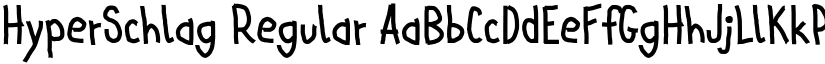 HyperSchlag Regular font