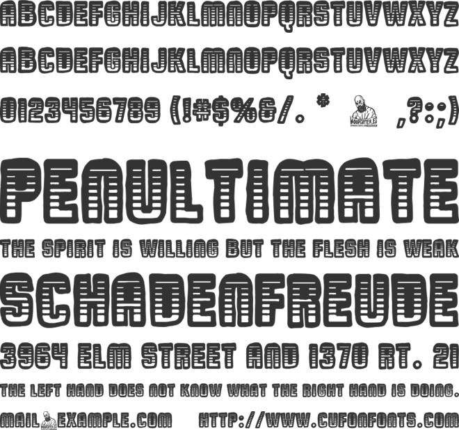 Touristic Chaos font preview