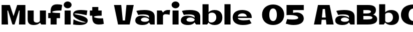 Mufist Variable 05 font