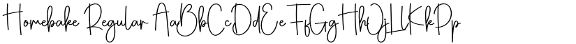 Homebake Regular font