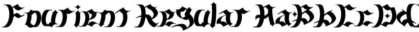 Fourient Regular font