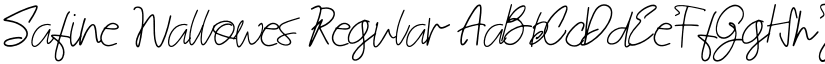 Safine Wallowes Regular font