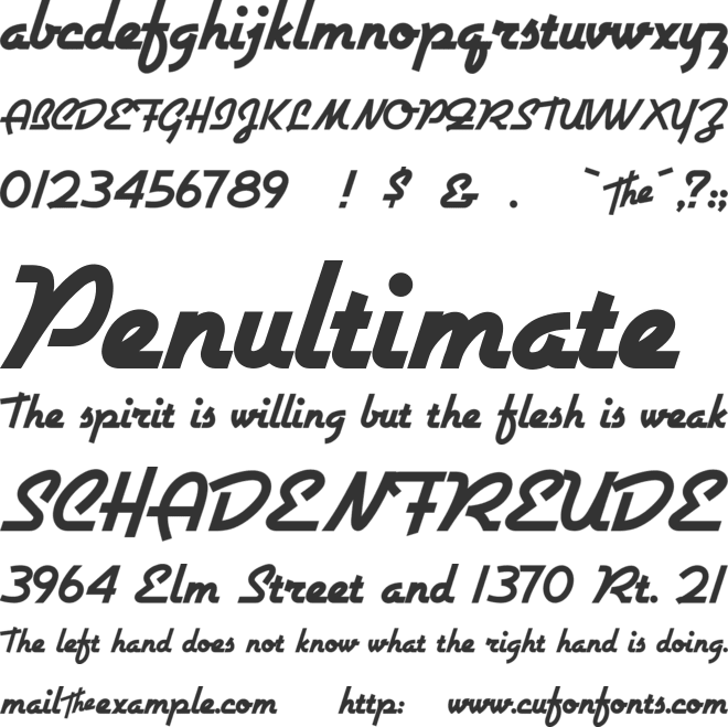 Airstream font preview