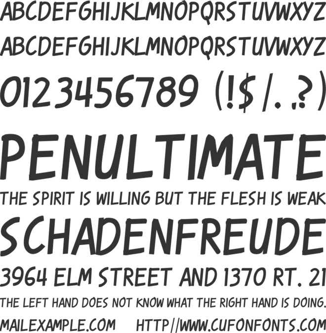 Karmatic Revolution font preview