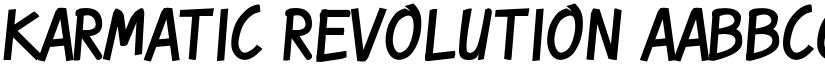 Karmatic Revolution font
