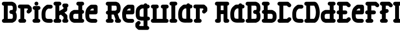 Brickde Regular font