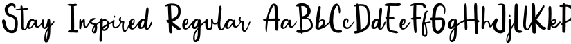 Stay Inspired Regular font