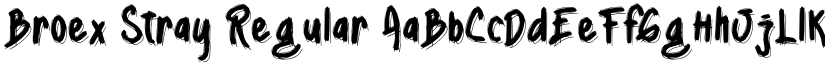 Broex Stray Regular font