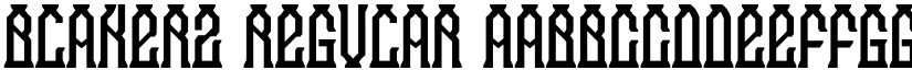 Blakerz Regular font