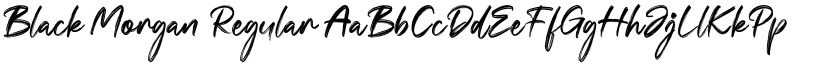 Black Morgan Regular font