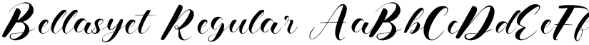 Bellasyet Regular font