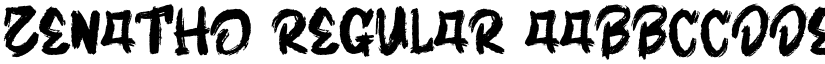 Zenatho Regular font