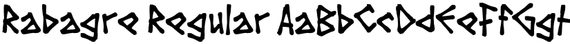 Rabagre Regular font