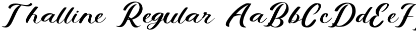 Thalline Regular font