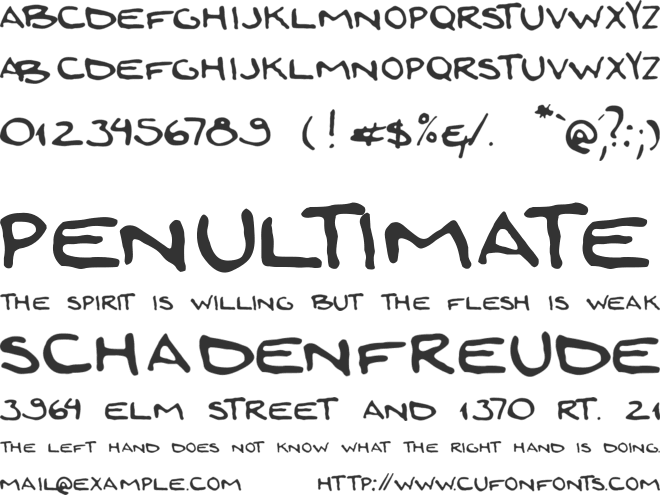 Zoi Mao font preview