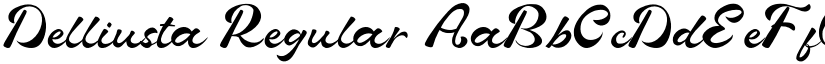 Delliusta Regular font