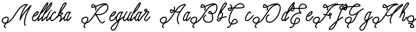 Mellicka Regular font