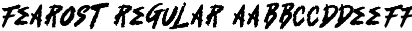 Fearost Regular font