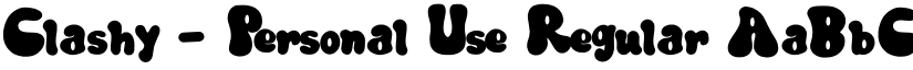 Clashy - Personal Use Regular font