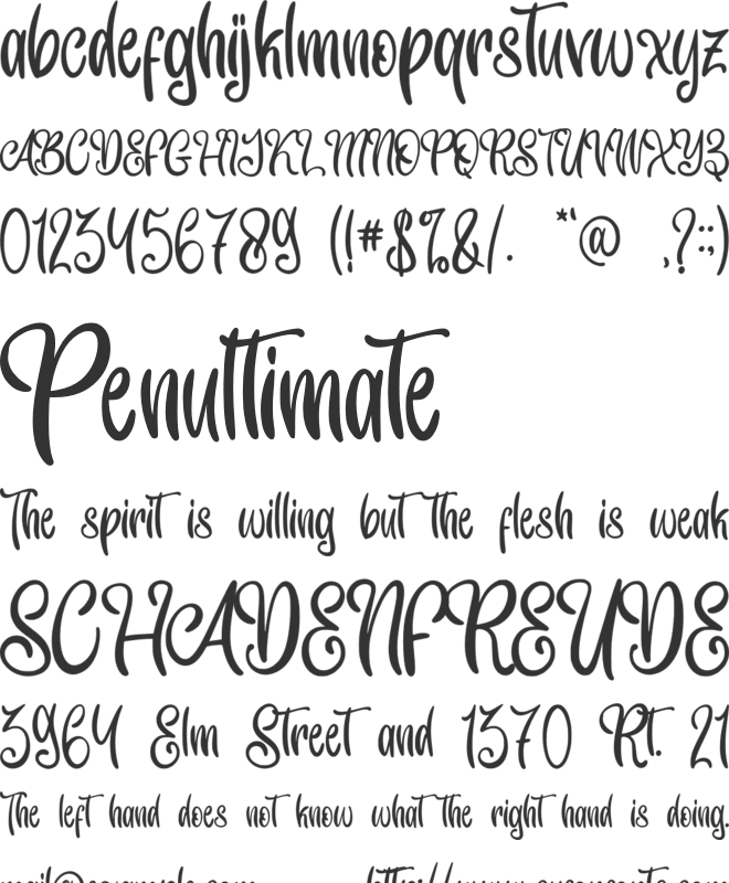 Bright Jingle - Personal Use font preview