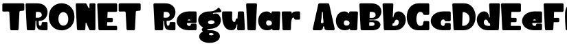 TRONET Regular font