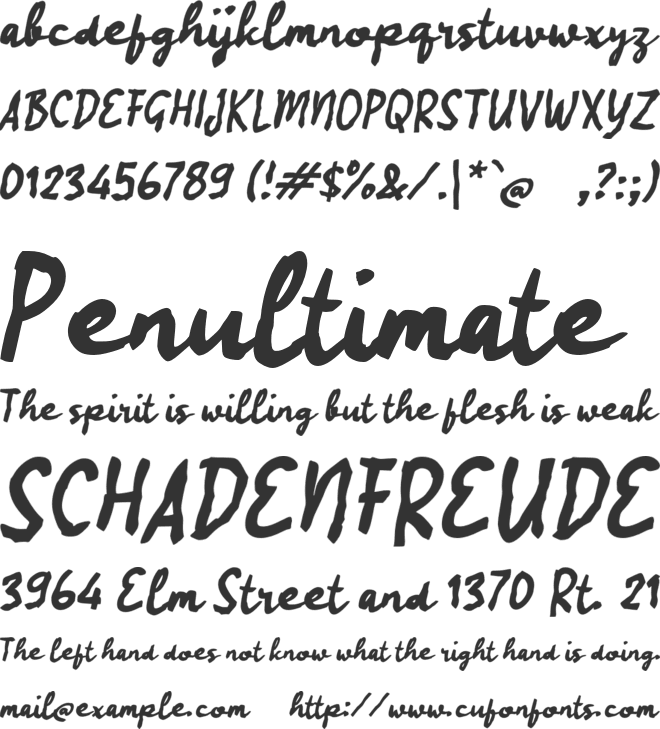 Rabisayo font preview