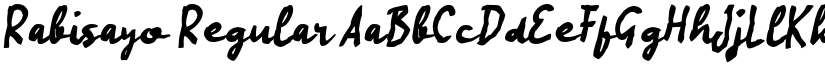 Rabisayo Regular font