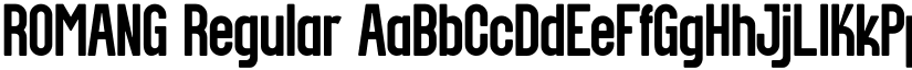 ROMANG Regular font