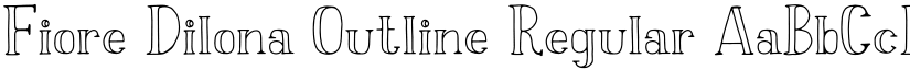 Fiore Dilona Outline Regular font
