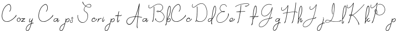 Cozy Caps Script font