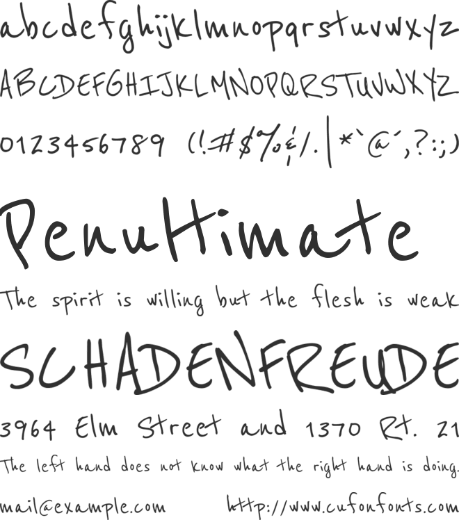 Reenie Beanie font preview
