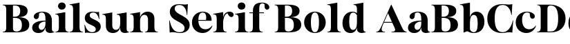 Bailsun Serif Bold font